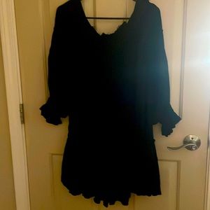 Free People babydoll dress in black XS